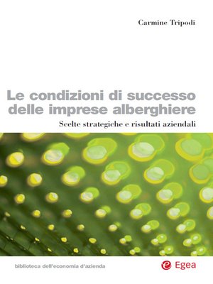 cover image of Le condizioni di successo delle imprese alberghiere